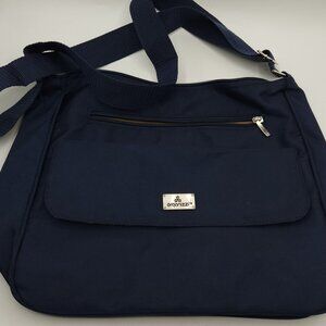 Collections Etc Organizzi Rfid Handbag Navy Blue